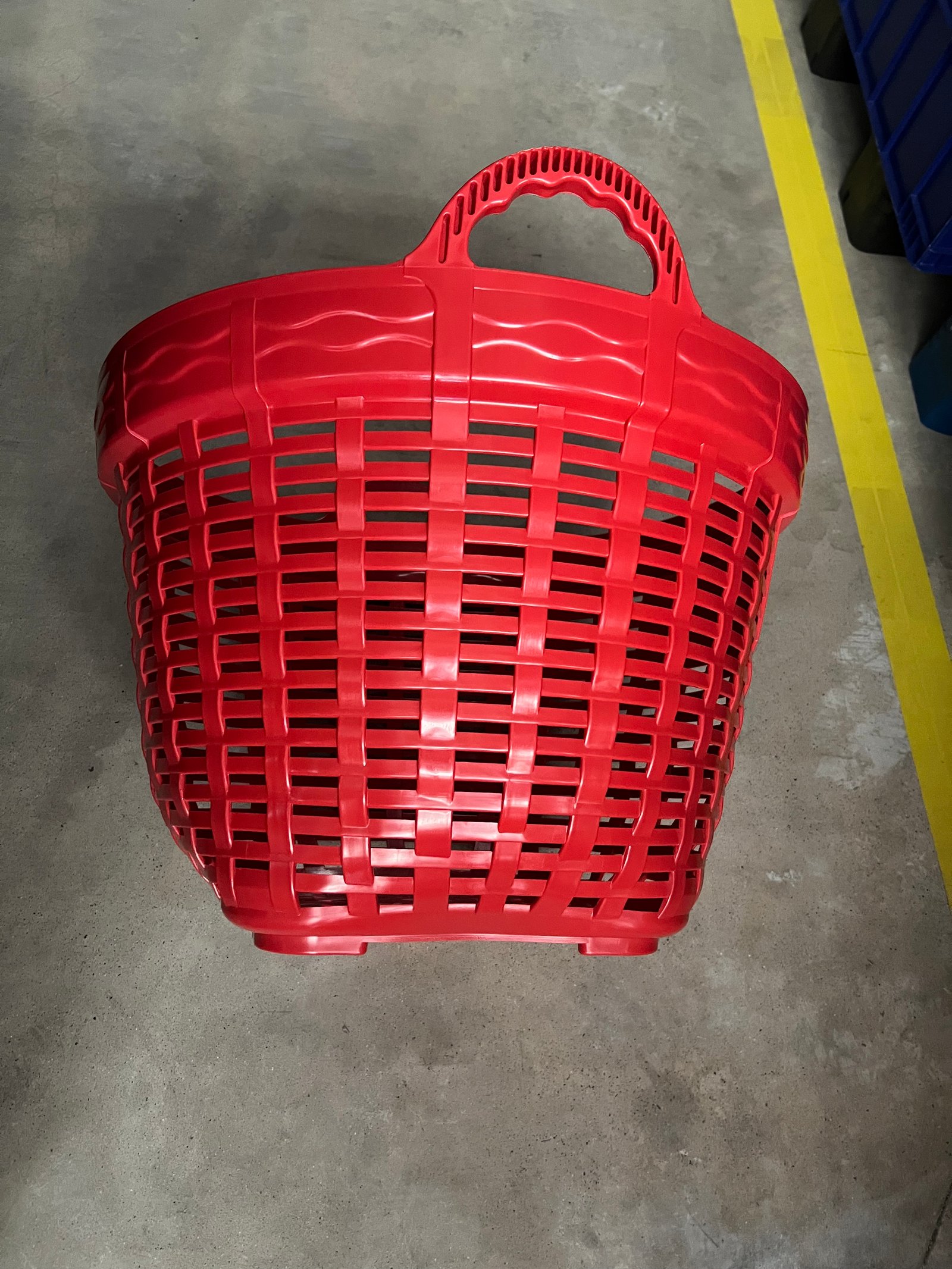 Ventilated Durian Harvest Plastic Crate (Red) - 660x460 mm